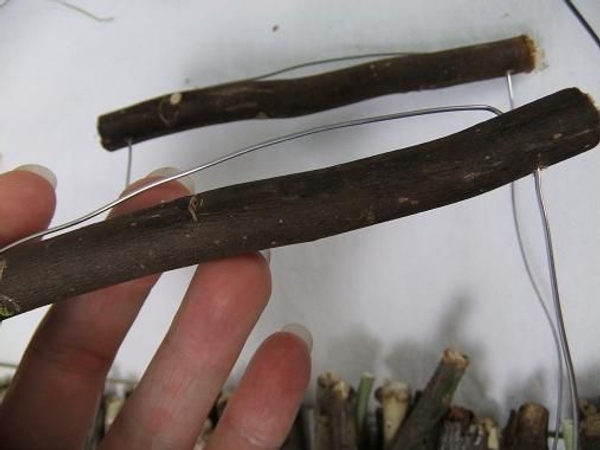 Wire another twig. Wire another twig.