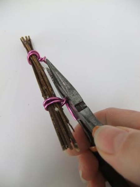 Cut all but one wire short. Cut all but one wire short.