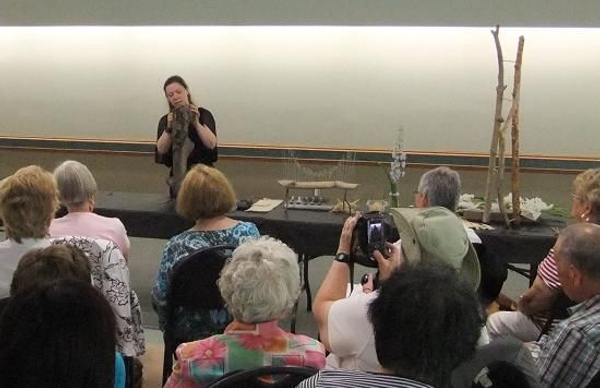 Floral Art Demonstration at the BC Floral Art Society.