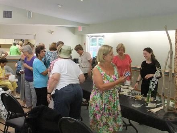 Floral Art demonstration for the BC Floral Art Society.