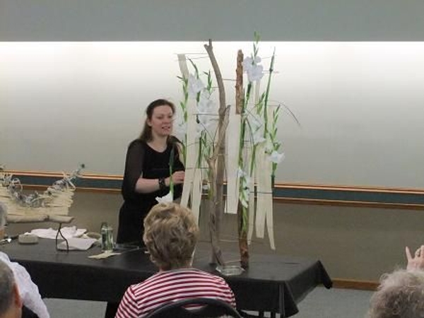 Gladiolus on a three legged armature. Gladiolus on a three legged armature.