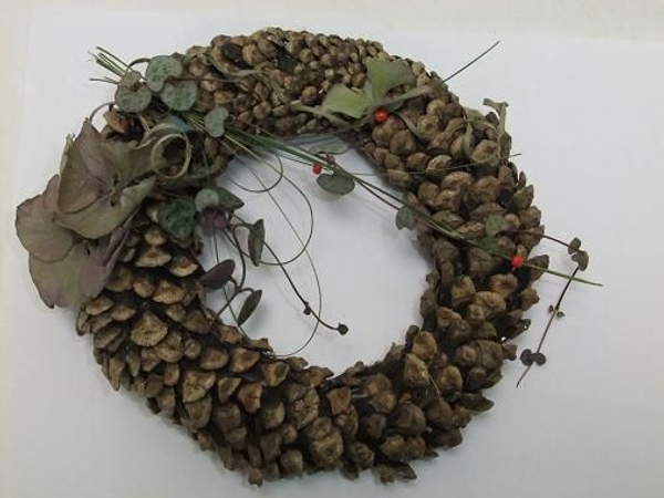 Pine Christmas wreath. Pine Christmas wreath.