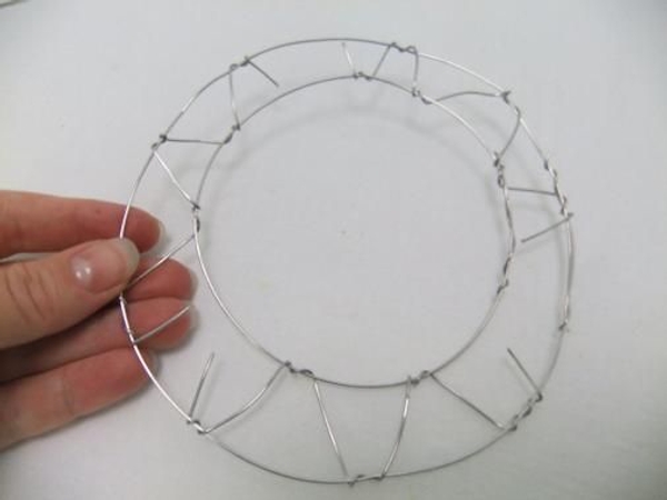 Wire wreath frame. Wire wreath frame.