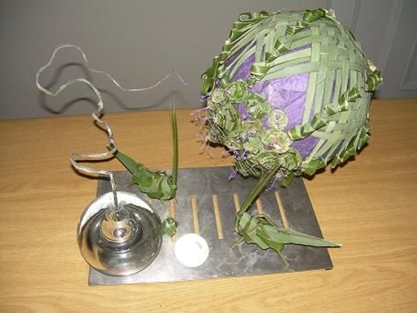 Durbanville Flower Club Arrangement- Weaving in Floral Art Durbanville Flower Club Arrangement- Weaving in Floral Art