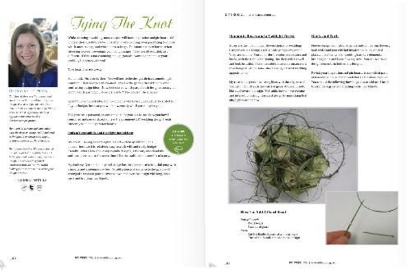 Tying the knot loose curls design in DIY Weddings Magazine.