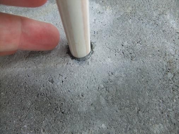 Glue in the stick. Glue in the stick.