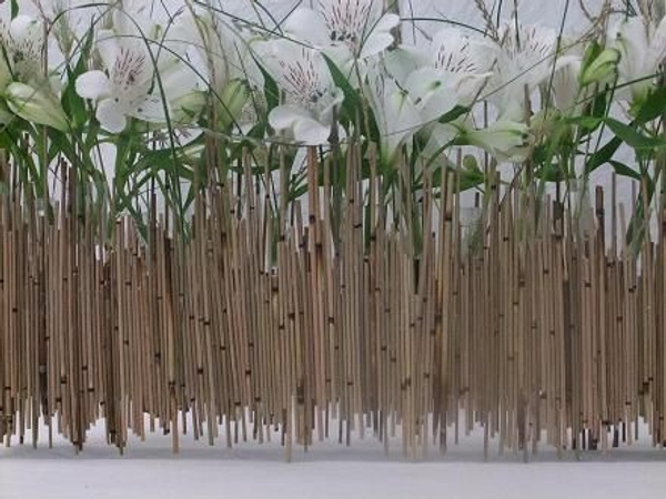 Mikado reeds and Alstroemeria Floral Art design. Mikado reeds and Alstroemeria Floral Art design.