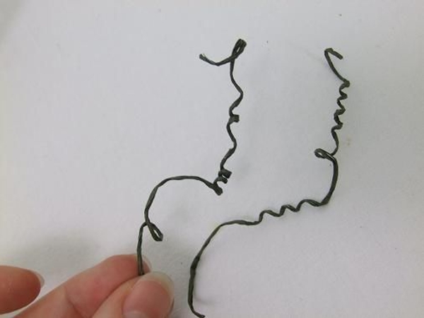 Wire tendrils ready to design with Wire tendrils ready to design with
