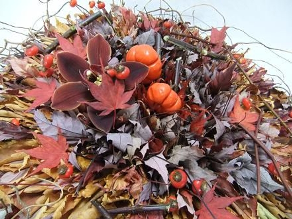 Autumn leaf rosette. Autumn leaf rosette.