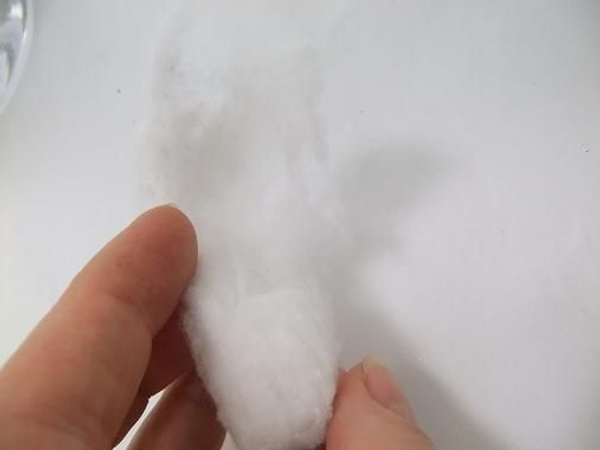 Each ball is actually one long strip of cotton Each ball is actually one long strip of cotton