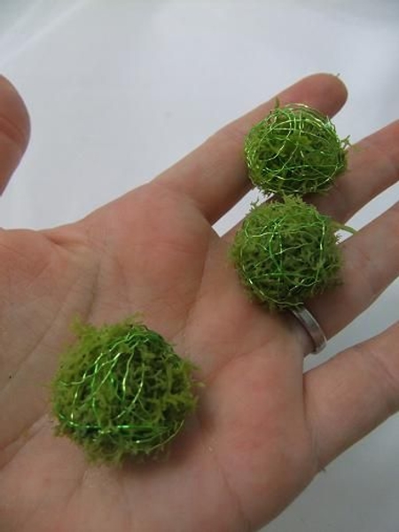 Moss and Wire Baubles