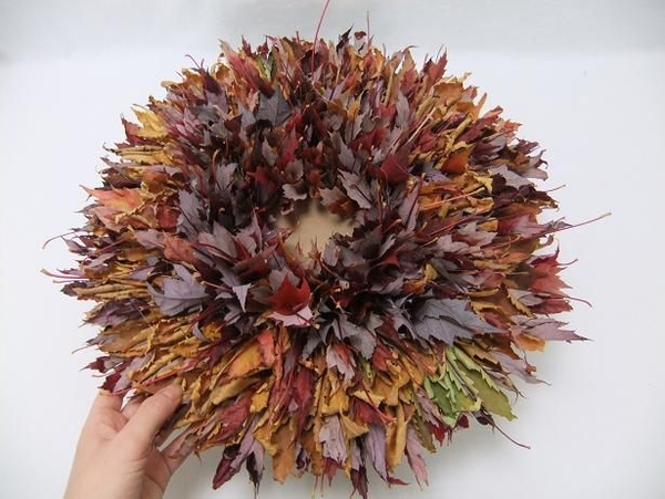 Set aside for the autumn leaves to dry. Set aside for the autumn leaves to dry.