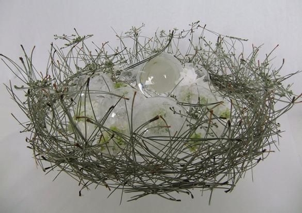 Piled Pine Needle Tabletop Wreath Piled Pine Needle Tabletop Wreath