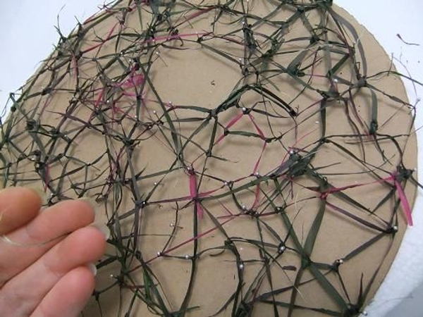 Secure the last few strand ends and set aside to dry Secure the last few strand ends and set aside to dry