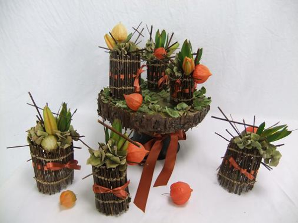 Floral Craft Twig Cupcakes