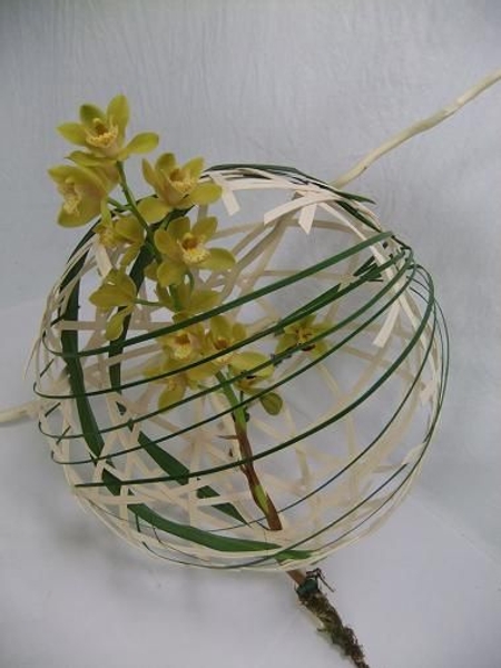 Midelino cane coils globe cup Midelino cane coils globe cup