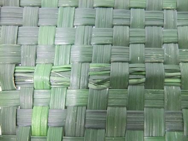Weave in strands of ripped leaf Weave in strands of ripped leaf