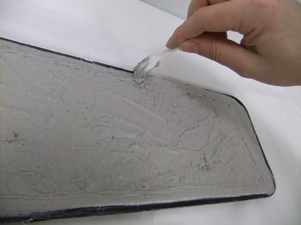 Scrape the surface flat. Scrape the surface flat.