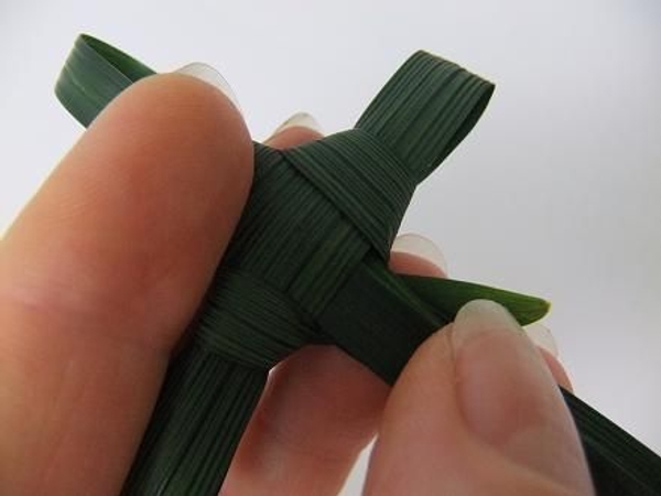 Cut the left over blade of grass short if needed Cut the left over blade of grass short if needed