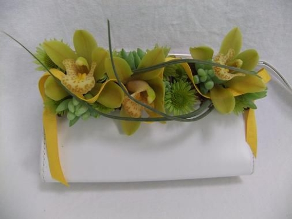 Evening bag corsage