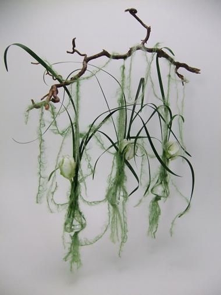 Hanging in space floral art design. Hanging in space floral art design.