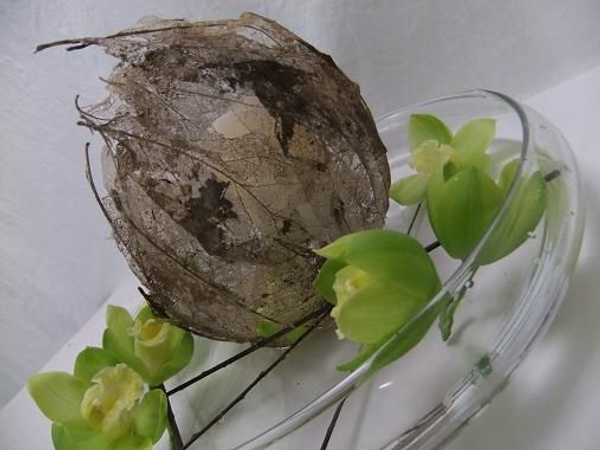 Hide a candle in a leaf cocoon Hide a candle in a leaf cocoon