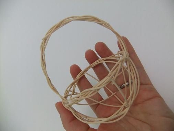 Almost done with the tiny rattan basket Almost done with the tiny rattan basket
