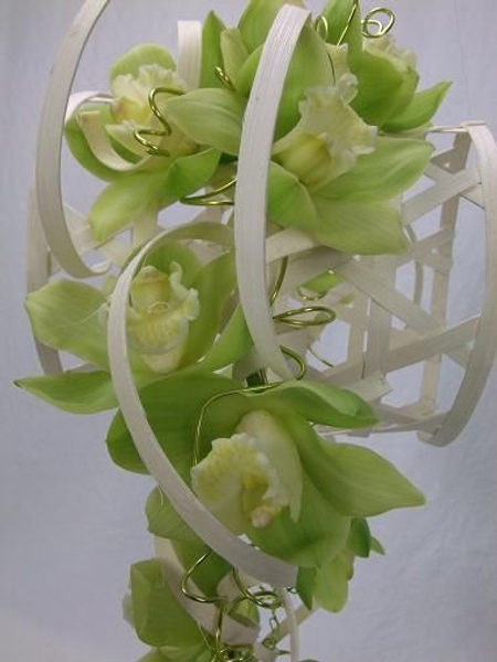 Cane coils and orchid bridal design Cane coils and orchid bridal design