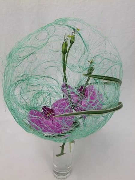 Orchids in a sisal bubble Orchids in a sisal bubble