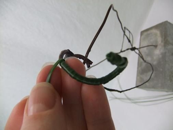 Continue wrapping down the wire Continue wrapping down the wire