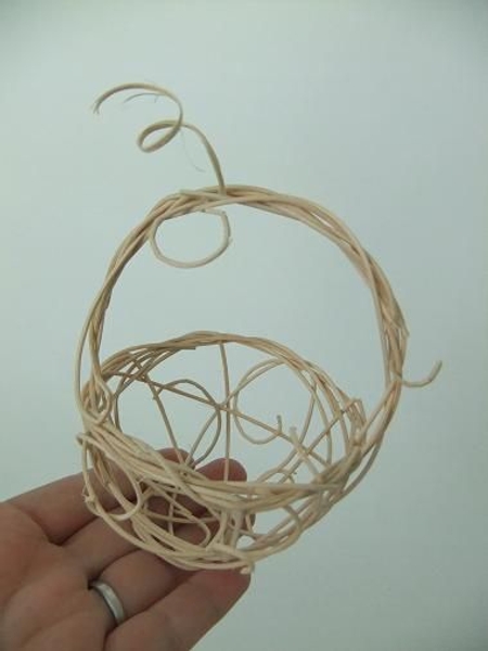 Tiny rattan basket all done and ready to design with Tiny rattan basket all done and ready to design with