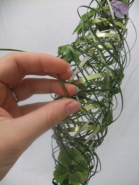 Create more depth by looping the grass around the frame Create more depth by looping the grass around the frame