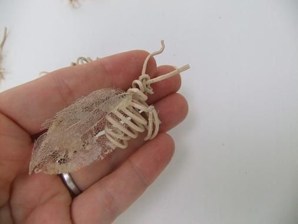 Glue in the skeleton leaf wings Glue in the skeleton leaf wings