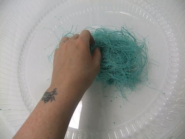 Lay out the fibers Lay out the fibers