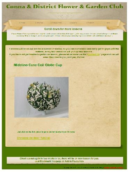 Conna Flower Club WAFA Ireland featuring my design as a floral art lesson Conna Flower Club WAFA Ireland featuring my design as a floral art lesson