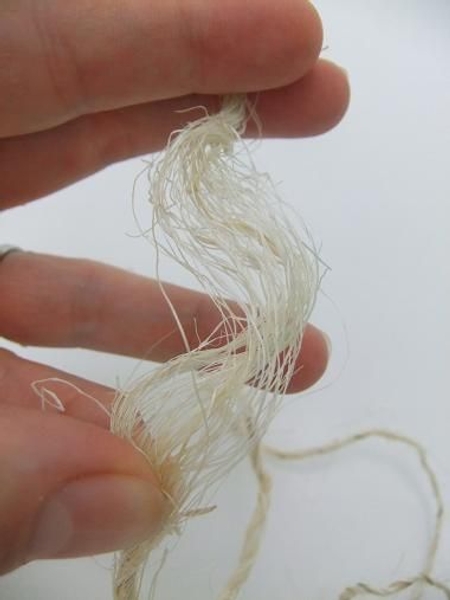 Twist the fibers to loosen Twist the fibers to loosen