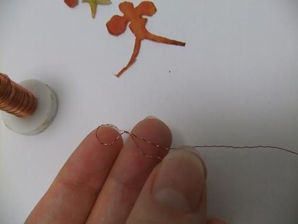 Make a small loop and twist the wire Make a small loop and twist the wire