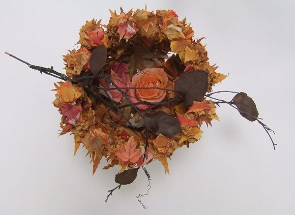 As the leaves melt away floral art design. As the leaves melt away floral art design.