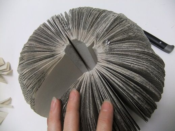 Cut the fourth book. Cut the fourth book.