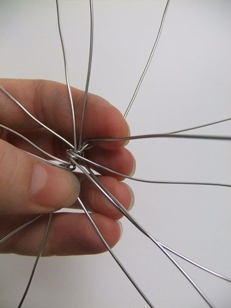 Twist each wire around the previous one to create a secure structure Twist each wire around the previous one to create a secure structure