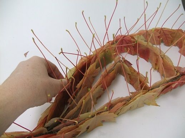 Cover the entire cardboard armature. Cover the entire cardboard armature.