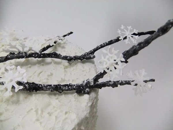 Icing suger snowflakes Icing suger snowflakes