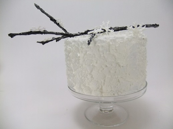 Winter theme snow white cake