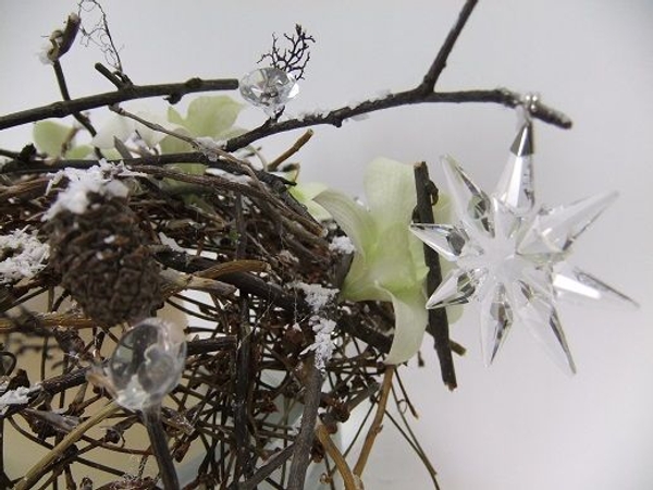 Glistening Christmas crystal snowflake Glistening Christmas crystal snowflake