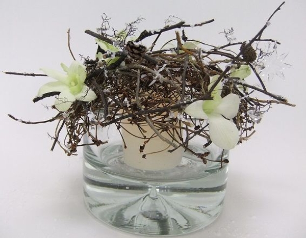 Winter Christmas floral art design Winter Christmas floral art design