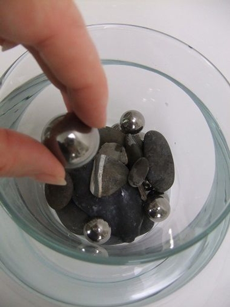 Add a few silver marbles Add a few silver marbles