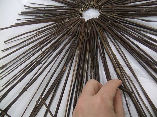 Keep adding the diagonal twigs Keep adding the diagonal twigs