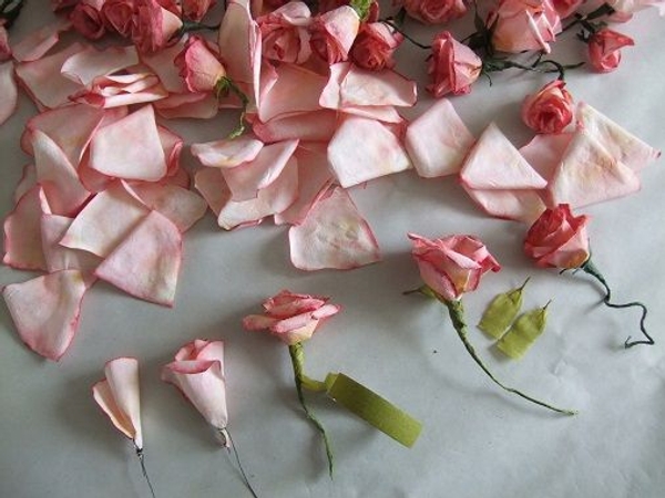Paper roses. Paper roses.