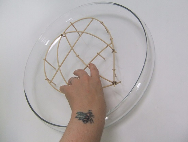 Place the armature in a shallow container.