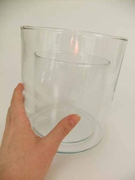 The two vases create a double layer The two vases create a double layer